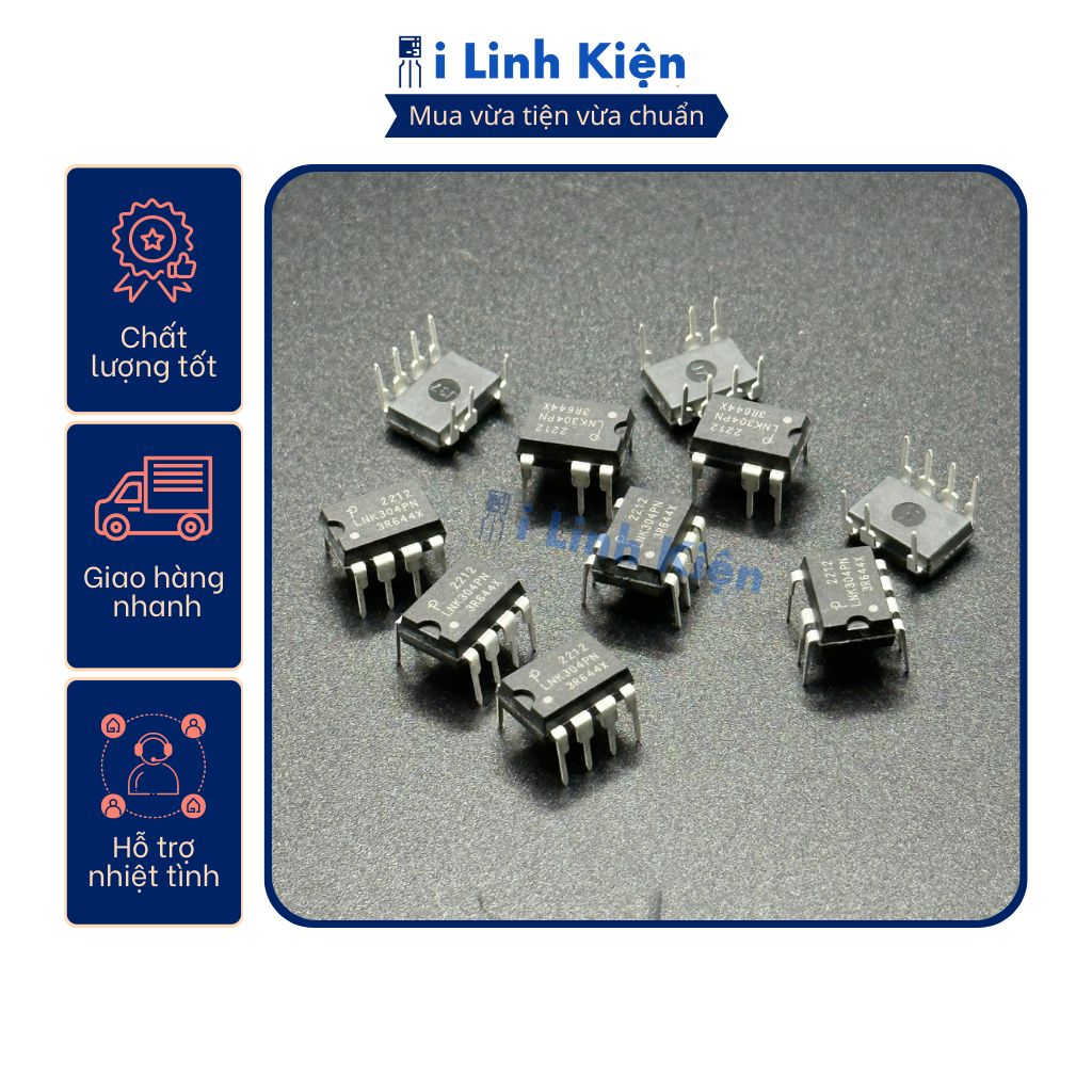 IC nguồn LNK304PN LNK304 nhập khẩu chính hãng chất lượng cao.