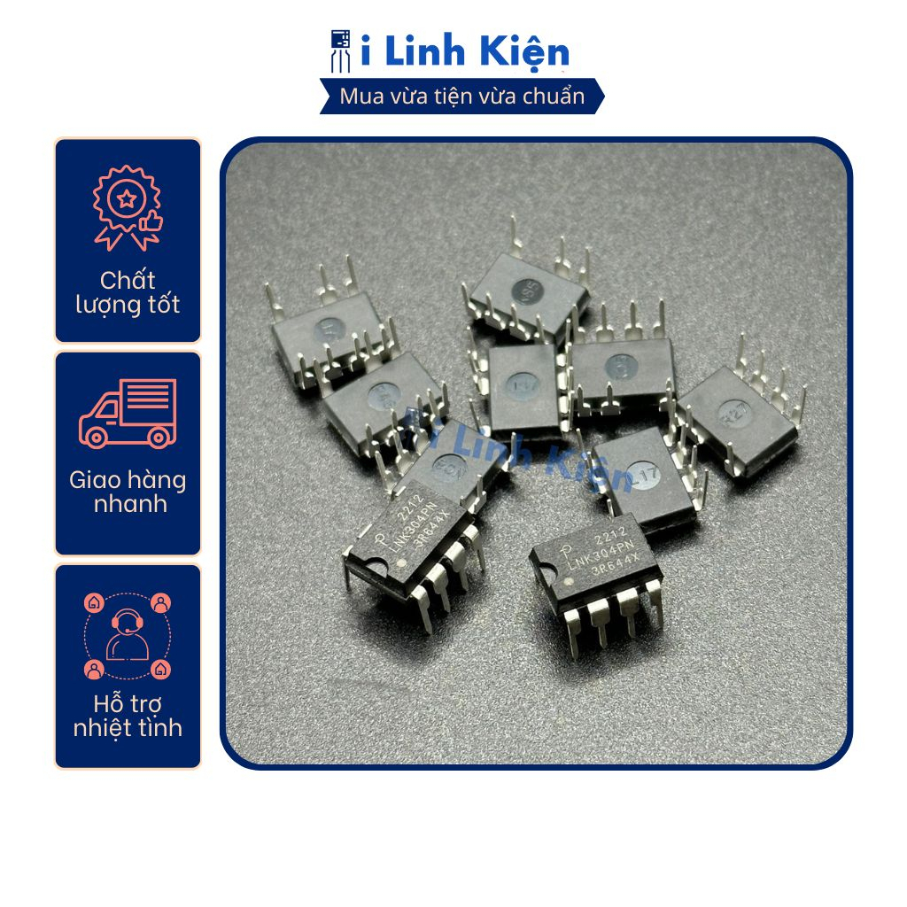 IC nguồn LNK304PN LNK304 nhập khẩu chính hãng chất lượng cao.