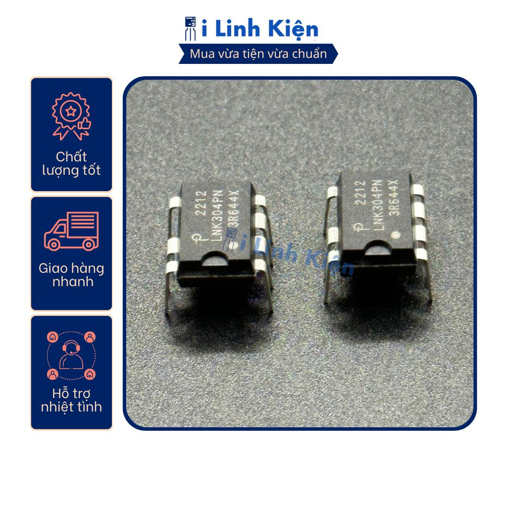 IC nguồn LNK304PN LNK304 nhập khẩu chính hãng chất lượng cao.