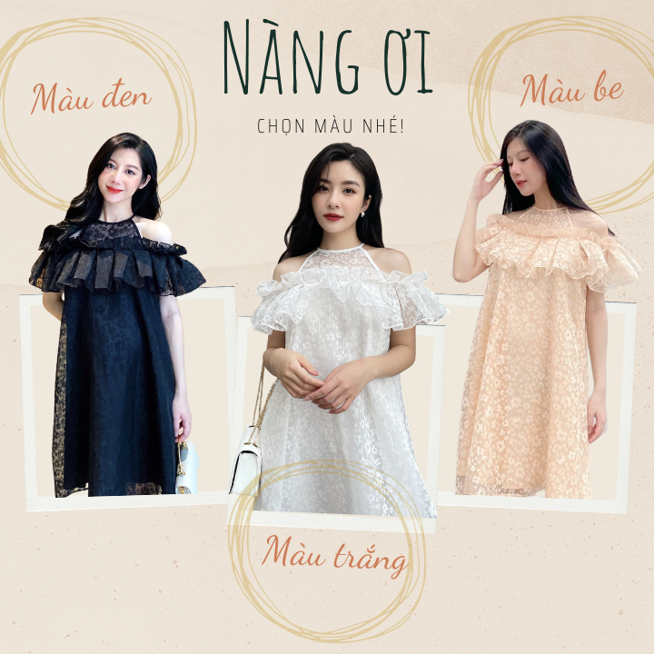 Váy Bầu Dự Tiệc Đầm Bầu Du Lịch Mùa Hè Ren Mát Glam Nest VN018