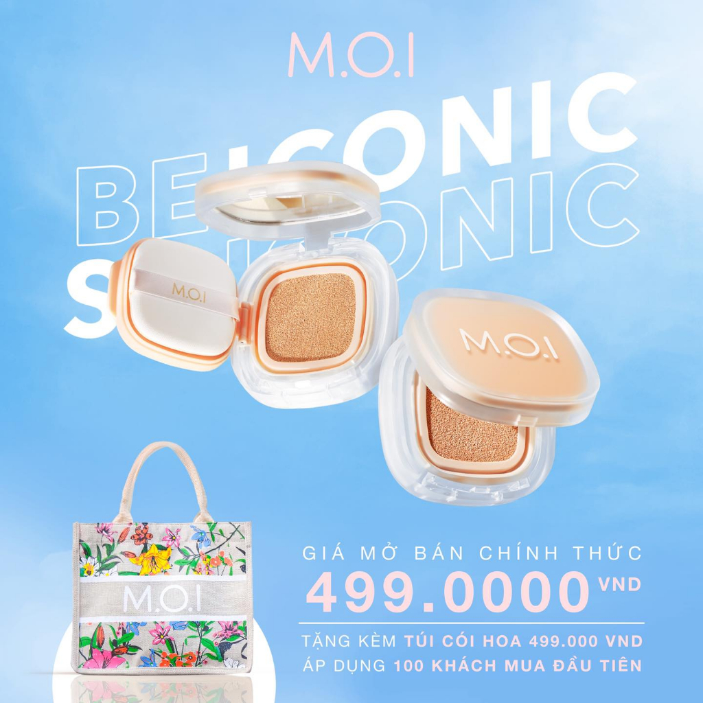 Phấn nước M.O.I ICONIC Perfection Cushion phiên bản giới hạn SPF 50+/PA+++ 12g