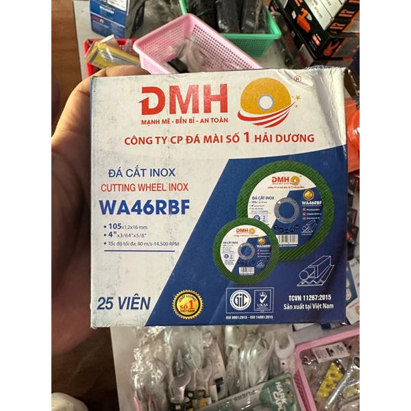Đá cắt sắt, kim loại, inox Hải dương DMH 105mm