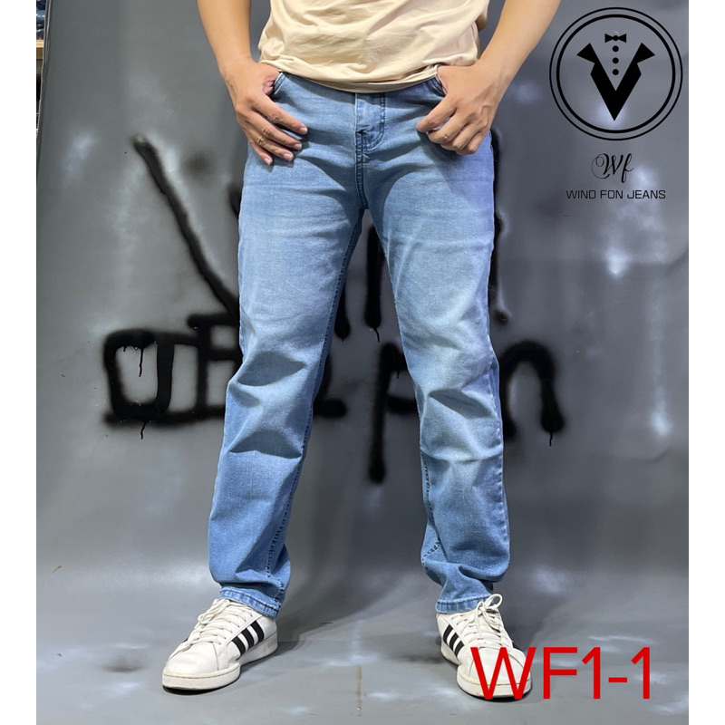 Quần Jean Nam Thun Co Giãn Ống Suông Cao cấp 22-39t