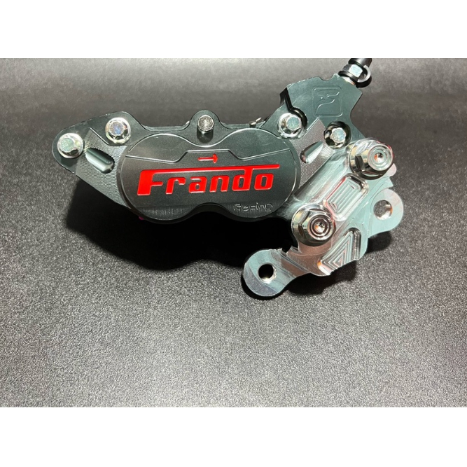 Heo Fanđo 4 Piston bố hồng + Pát trước./sau tất cả các dòng xe thông dụng