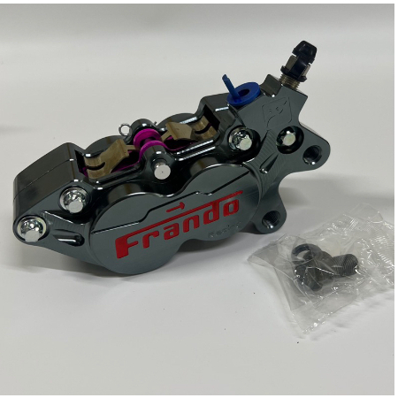 Heo Fanđo 4 Piston bố hồng + Pát trước./sau tất cả các dòng xe thông dụng