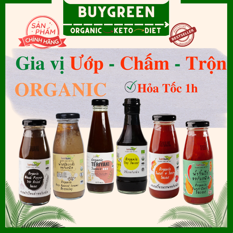 ORGANIC CÁC GIA VỊ HỮU CƠ DÙNG CHẤM, ƯỚP, TRỘN- NGON TUYỆT