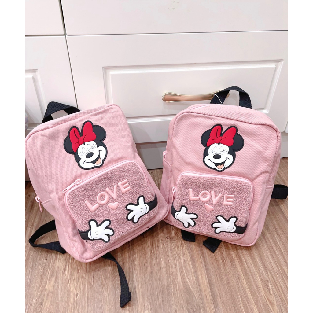 Balo Zara Minnie Cho Bé Gái Mẫu Giáo_Màu hồng_Hàng xuất đẹp chuẩn