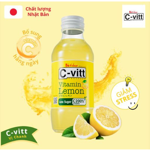 TPBS Nước Chanh C-VITT Giàu Vitamin C,Tăng Đề kháng, Giảm Stress, Sáng Da Tự Nhiên