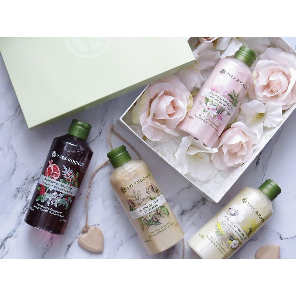 Sữa tắm mới Yves Rocher mộc lan trà trắng siêu thơm