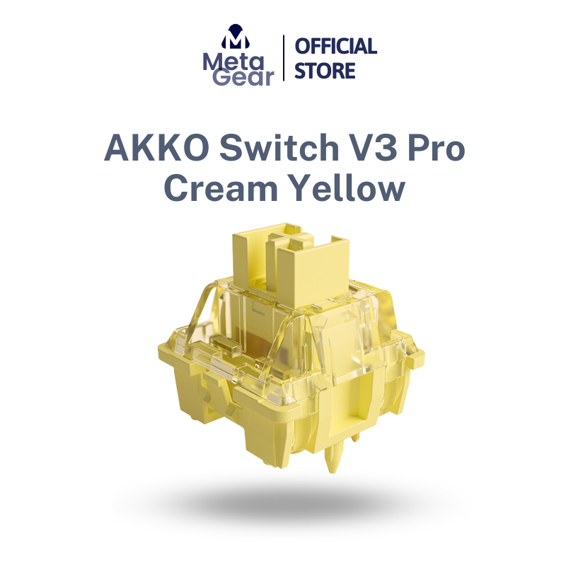 Akko Cream Yellow V3 Pro - 45 Switch Cream V3 Linear - 5 Pin dùng cho bàn phím cơ
