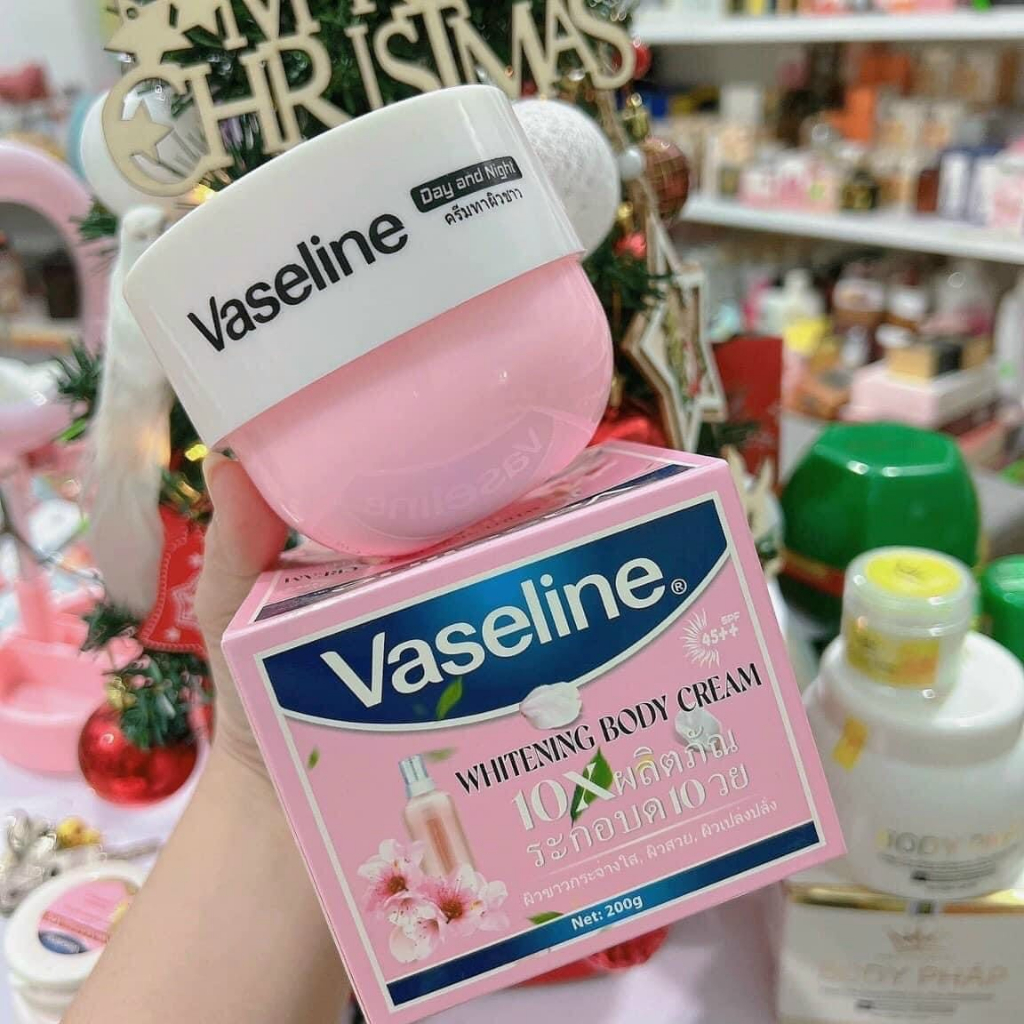 ( hàng Chuẩn Thái ) Kem Body Vaseline 10x Hồng 200g mới