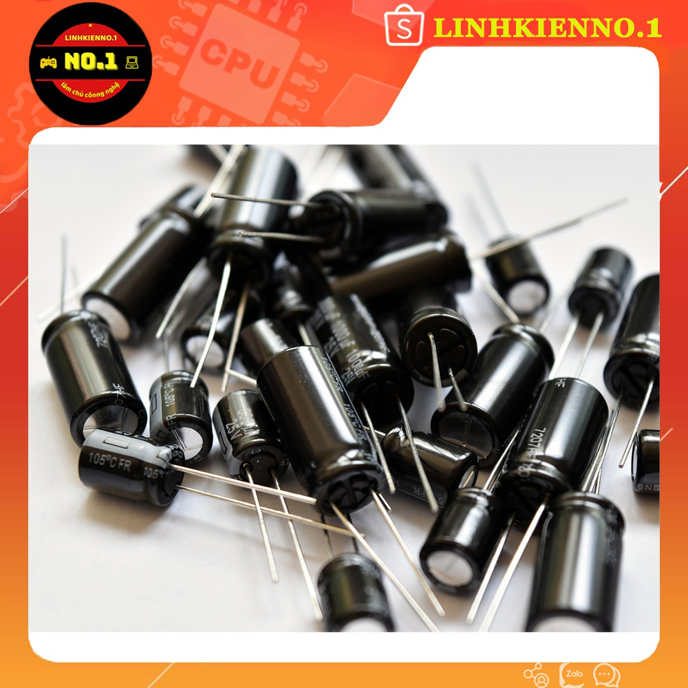 Tụ Hóa 100uF 16V 25V 35V 50V 100V 400V 5x7MM
