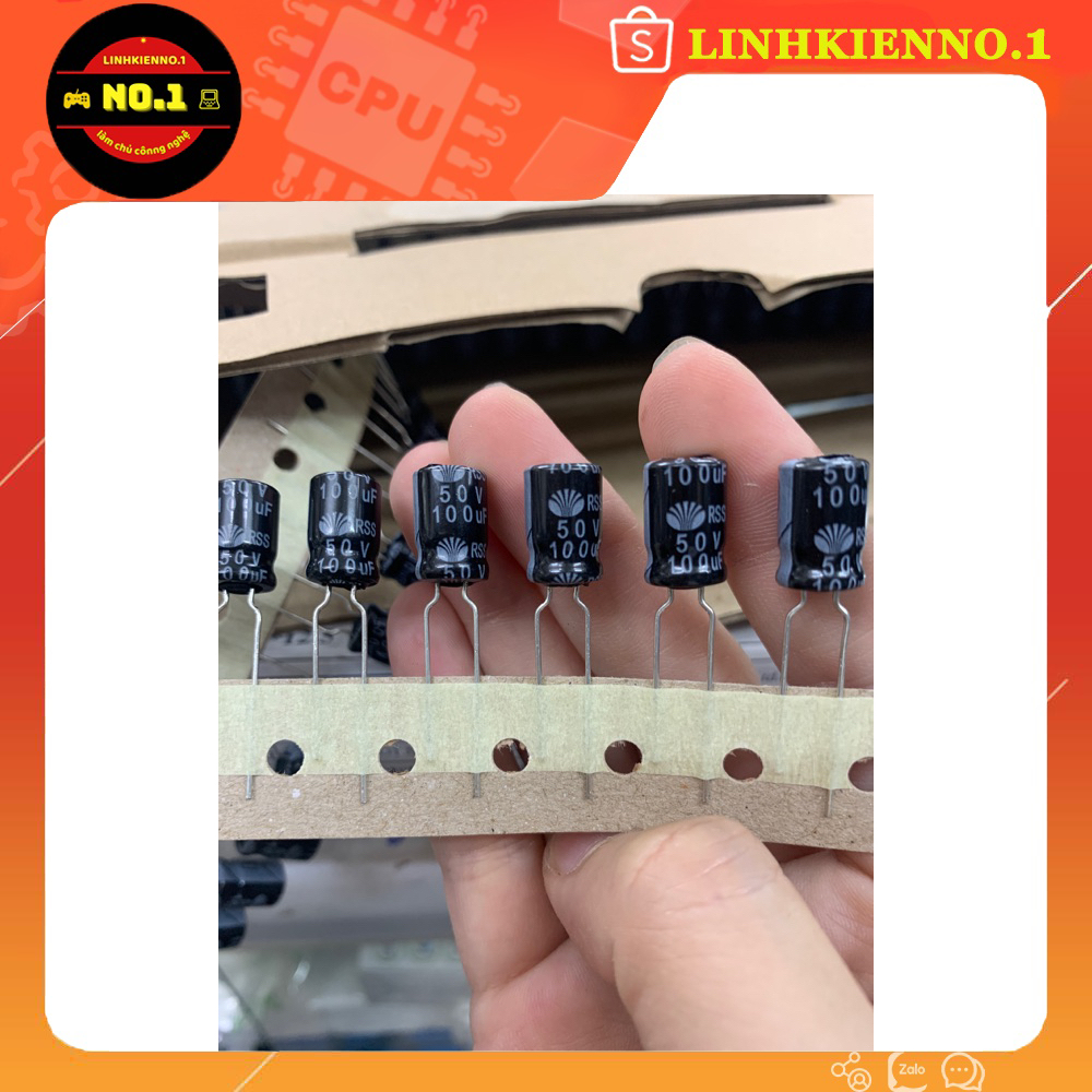 Tụ Hóa 100uF 16V 25V 35V 50V 100V 400V 5x7MM