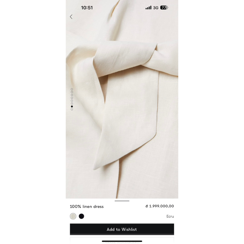 Đầm linen nhà xoài size L