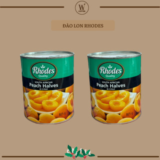 Đào lon Rhodes 825gram, nắp khui W1coffee