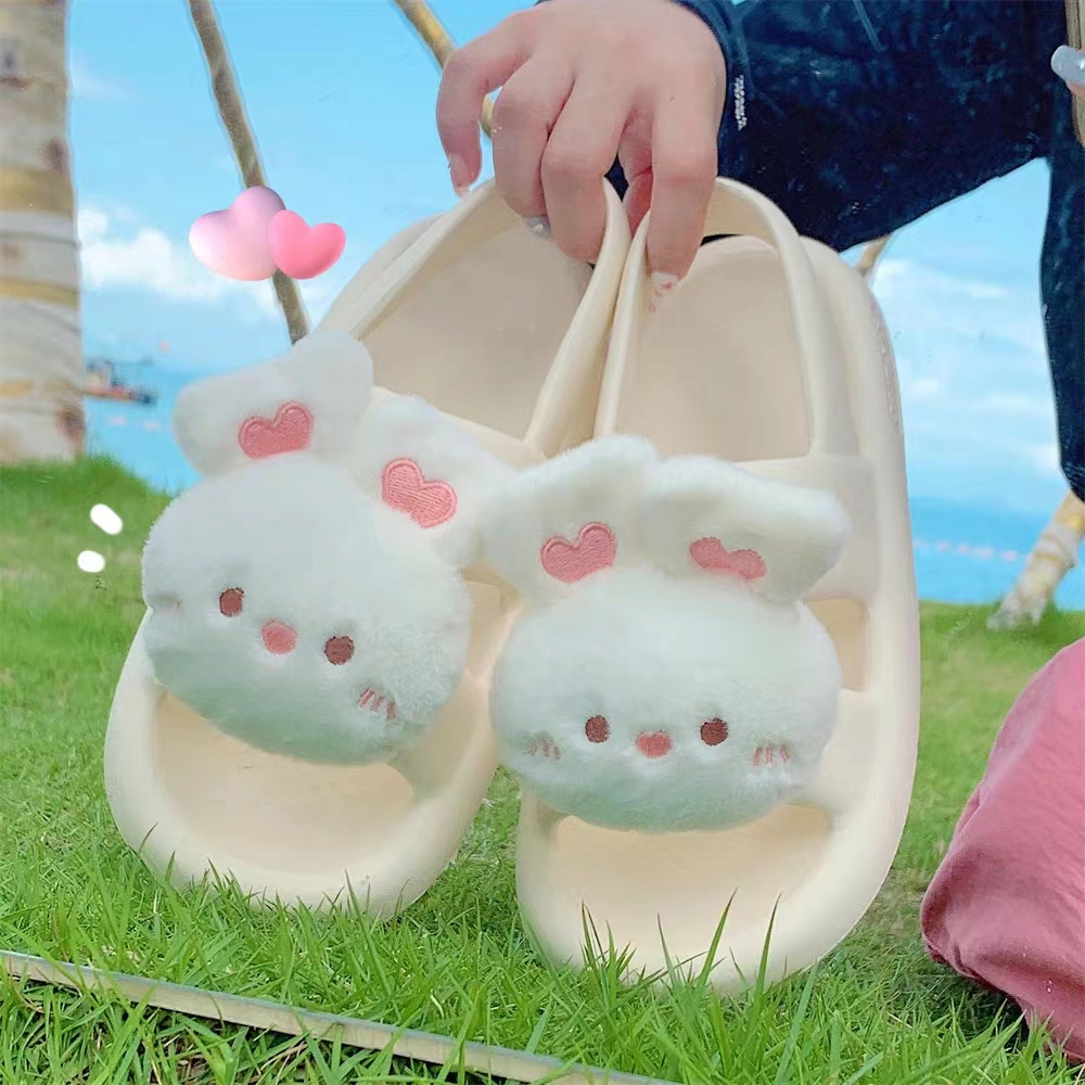 Dép cute nữ heo con mùa hè dễ thương eva đế dày roman