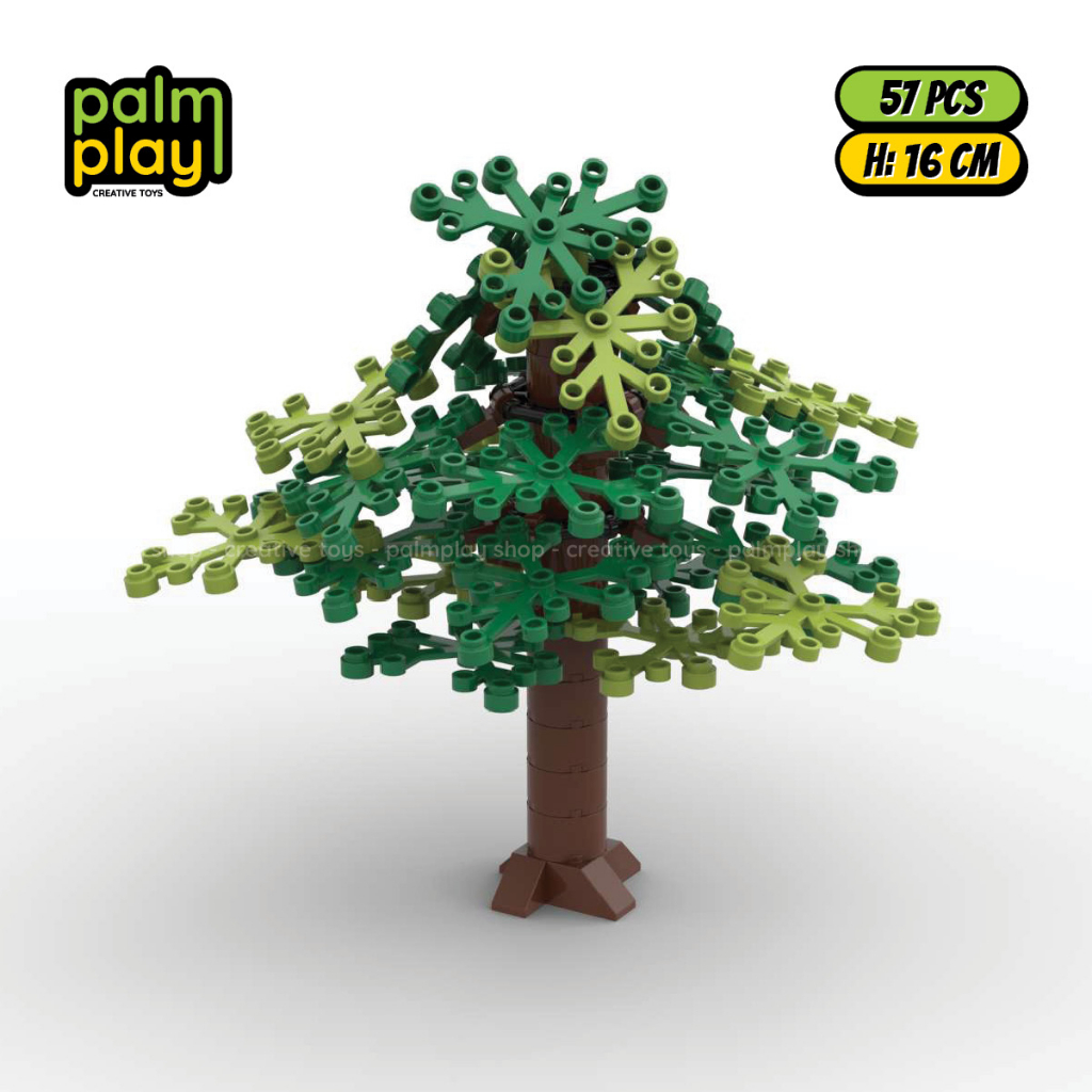 Mô hình MOC Cây Tán Lá Rộng  - Đồ chơi gạch lắp ráp xếp hình