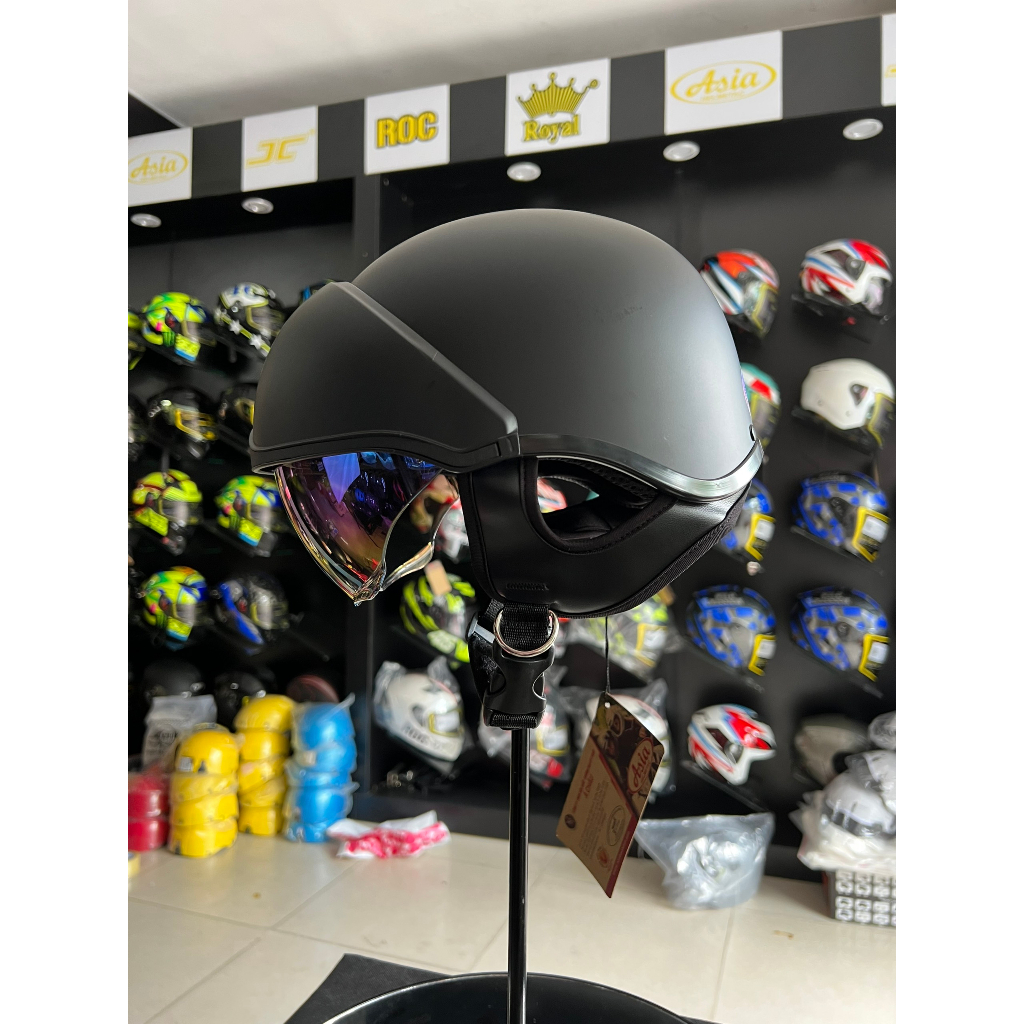 MŨ BẢO HIỂM 1/2 ASIA MT268 NỬA ĐẦU - KÍNH ÂM - LÓT THÁO RỜI HÀNG CHÍNH HÃNG - KÍNH 7 MÀU MỚI.