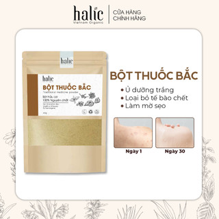 Bột Thảo Dược 24 vị nguyên chất Halic Organic đắp mặt nạ tắm trắng, giảm mụn, mờ thâm nám, trẻ hoá làn da