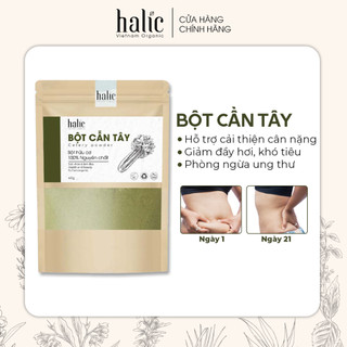 Bột Cần Tây nguyên chất sấy lạnh Halic Organic 40G uống hỗ trợ giảm cân và đắp mặt nạ dưỡng trắng da hiệu quả