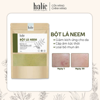 Bột Lá Neem nguyên chất Halic Organic 40G đắp mặt nạ giảm mụn, mờ thâm, sáng da hiệu quả