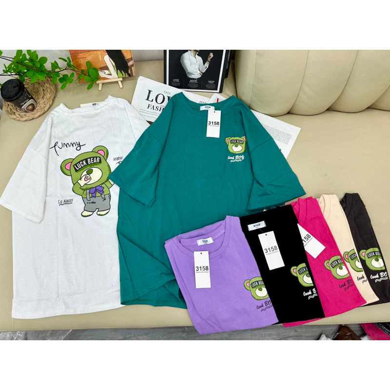 Áo phông Gấu xanh LUCKY TTA876