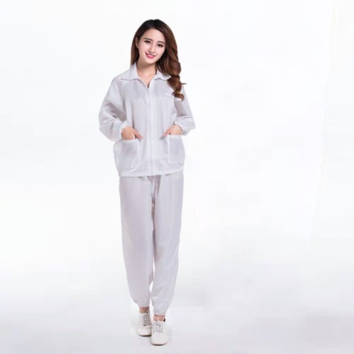 Quần Áo Phòng Sạch Màu Xanh Trắng