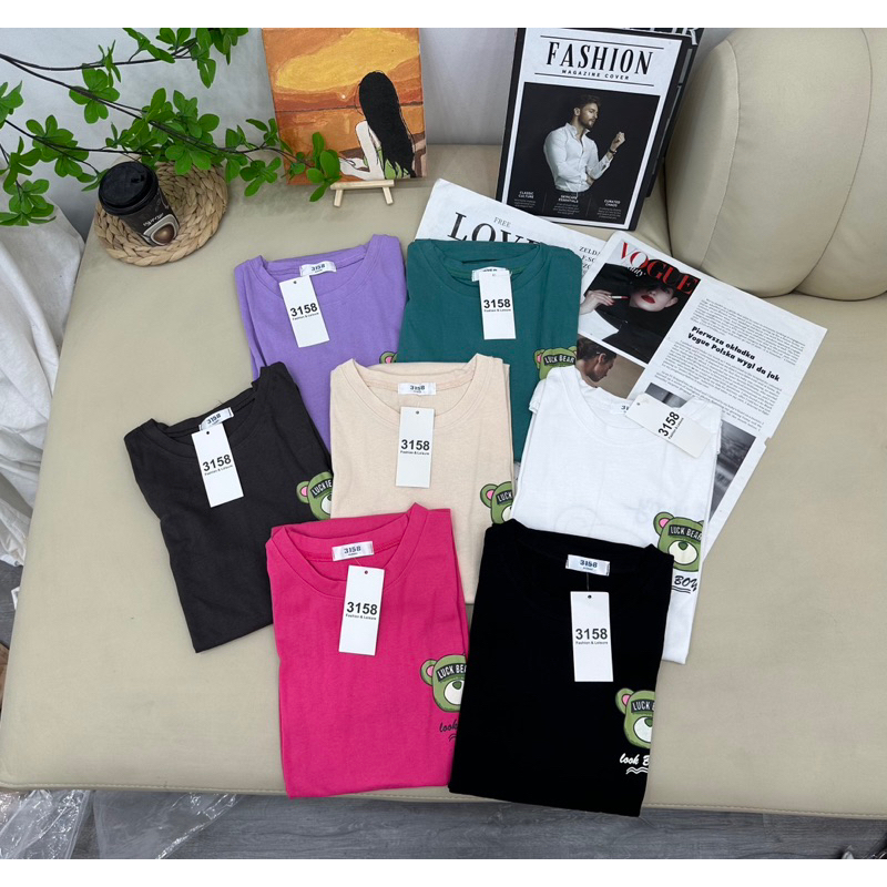 Áo phông Gấu xanh LUCKY TTA876
