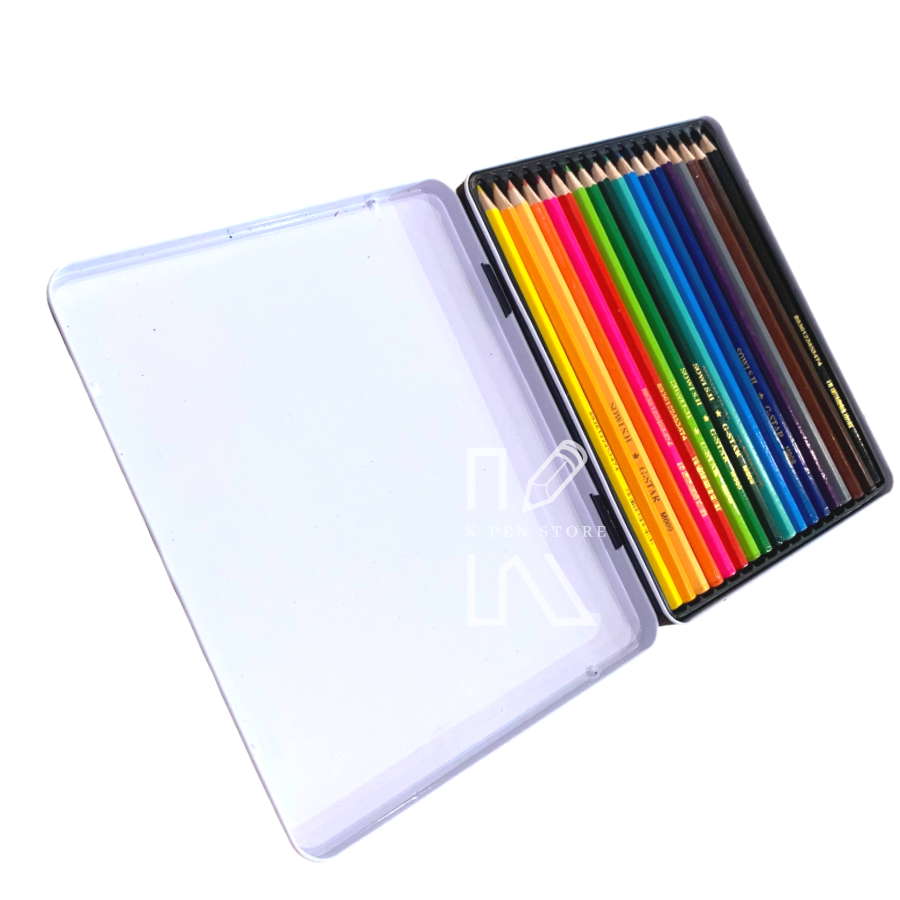 Hộp 18 Cây Bút Chì Màu Hộp Thiếc Gstar Cao Cấp - Văn Phòng Phẩm No.1