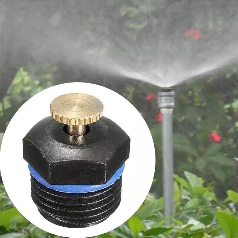 Bộ 10 béc phun mưa tưới cây chỉnh lưu lượng ren 21