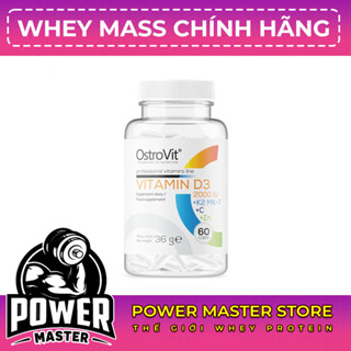  Viên uống Tăng Cường Miễn Dịch Ostrovit Vitamin D3 K2 Mk7 Vitamin C và Zinc tăng đề kháng mạnh mẽ 60 Viên 