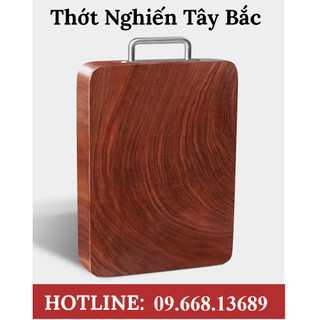 Thớt gỗ nghiến đá Tây Bắc Tròn vuông Full size thớt gỗ tròn để băm chặt đồ ăn. Cam kết không nứt, không mủn, đổ nảy cao