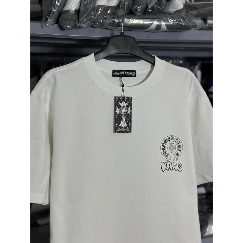 Áo thun CHROME HEARTS x KAWS cao cấp 100% cotton 2c