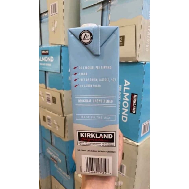 Sữa hạnh nhân không đường Organic Almond Non-Dairy Beverage Original Unsweetened 946ml của Mỹ