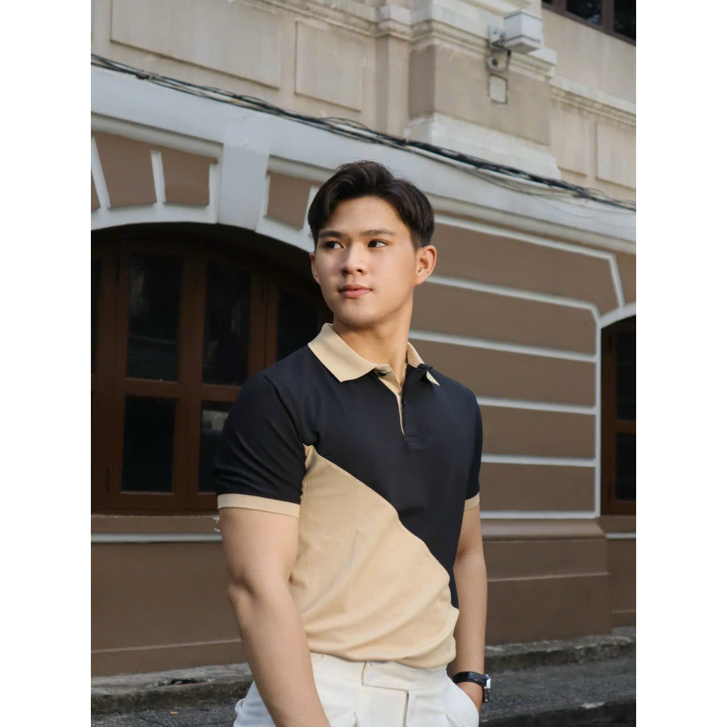 Áo thun polo nam phối màu, vải mềm mịn, thun cá sấu thoáng mát - TM2