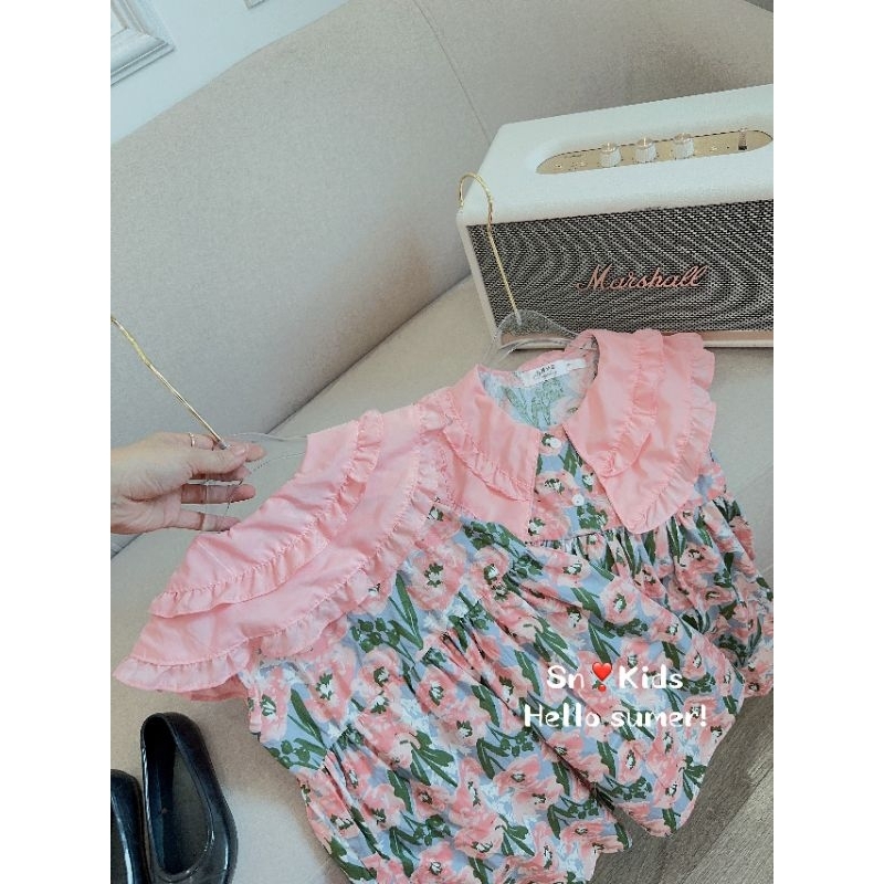 🖤🖤Váy thô thiết kế cổ bèoChất thô mềm . size 8_30kg