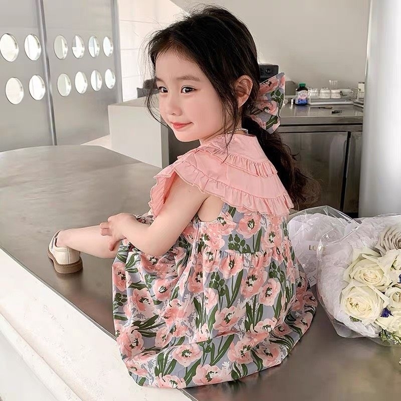 🖤🖤Váy thô thiết kế cổ bèoChất thô mềm . size 8_30kg
