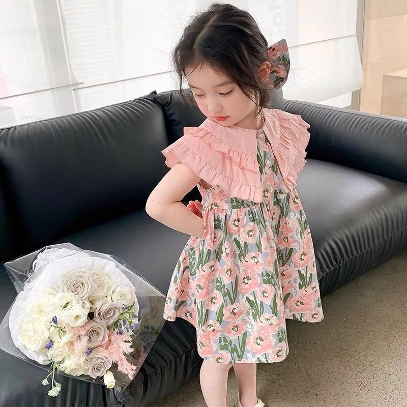 🖤🖤Váy thô thiết kế cổ bèoChất thô mềm . size 8_30kg