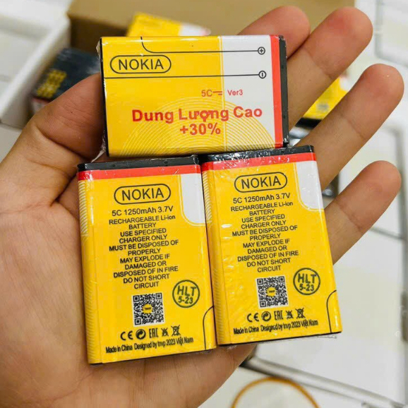 Pin Nokia BL 5C - Pin DUNG LƯỢNG CAO Cho Nokia 1280, 105, 110i...