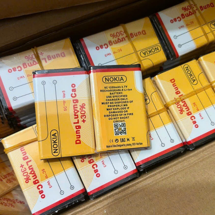 Pin Nokia BL 5C - Pin DUNG LƯỢNG CAO Cho Nokia 1280, 105, 110i...