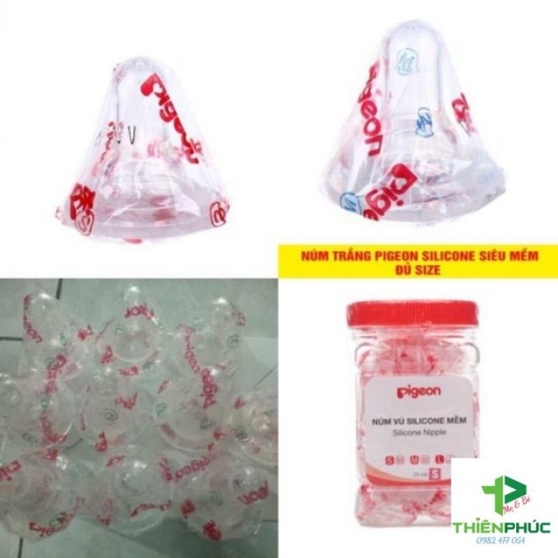 Núm vú silicon pigeon S, M, L