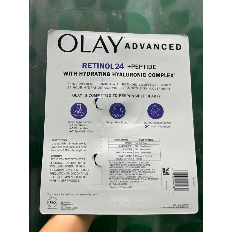 Set 2 Kem dưỡng trắng sáng cấp ẩm Olay Retinol 24  Night Moisturizer 48g