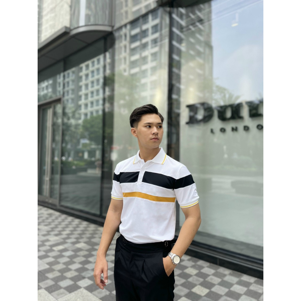 Áo thun polo nam phối màu, vải mềm mịn, thun cá sấu thoáng mát - TM4