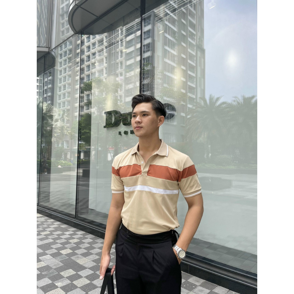 Áo thun polo nam phối màu, vải mềm mịn, thun cá sấu thoáng mát - TM4