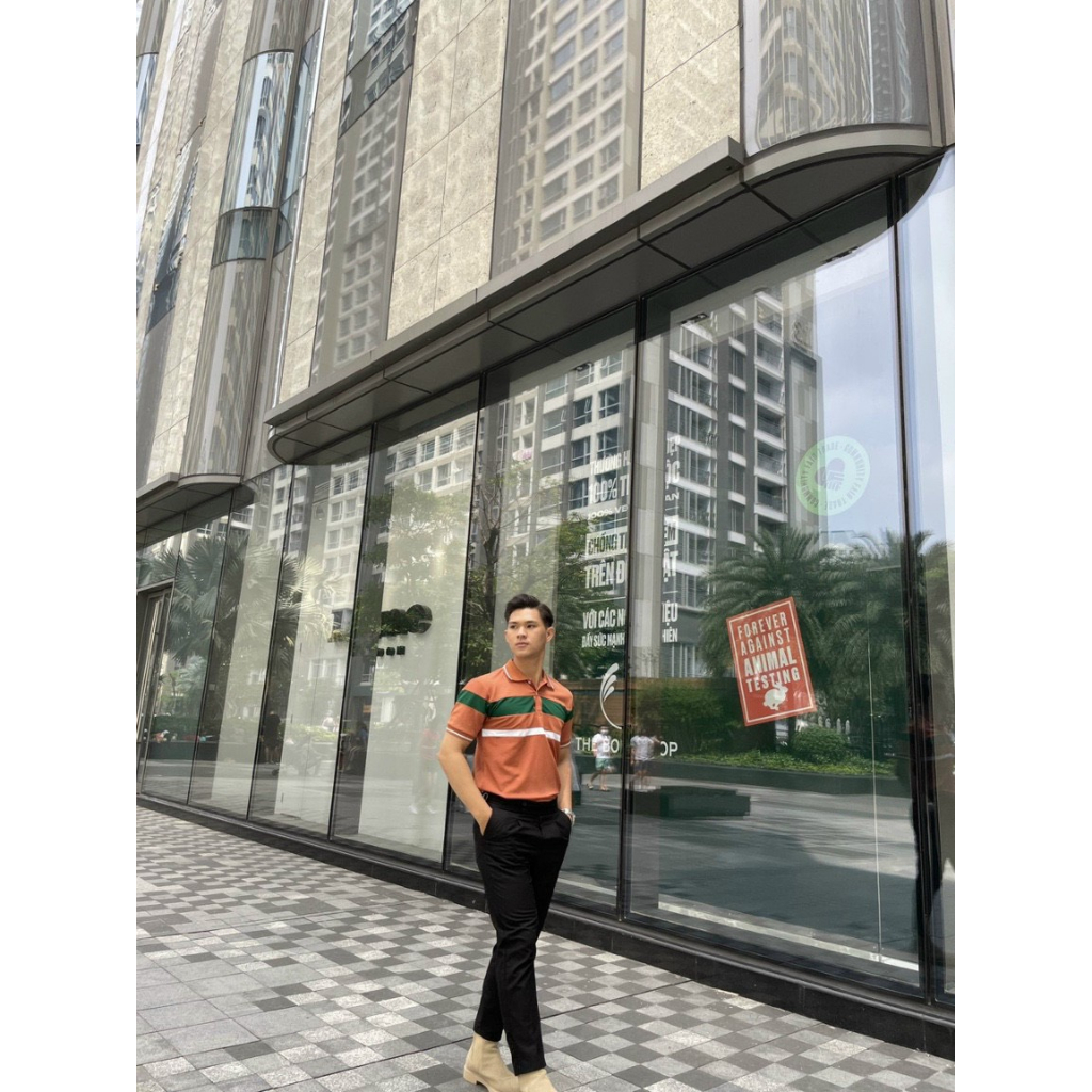 Áo thun polo nam phối màu, vải mềm mịn, thun cá sấu thoáng mát - TM4