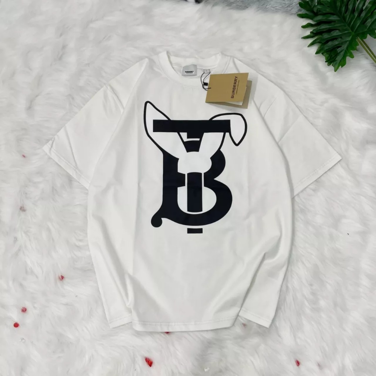 Áo thun BERBERRY thỏ form Unisex 100% cotton cao cấp, áo phông form rộng