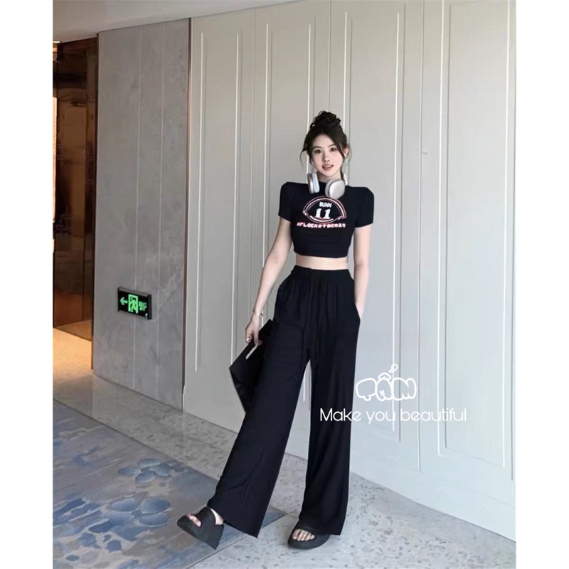 Áo croptop 11 vòng tròn BUN TTA855