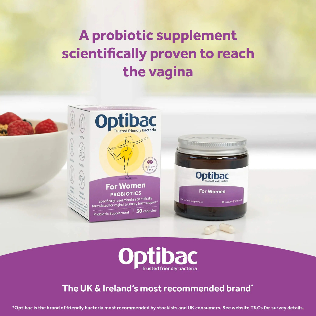 Men vi sinh Optibac Tím probiotics cho phụ nữ lọ 30 viên chính hãng