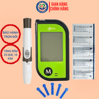 Bộ máy đo đường huyết Uright TD-4269 + Tặng kèm 25 que thử đường huyết và 10 kim chích máu
