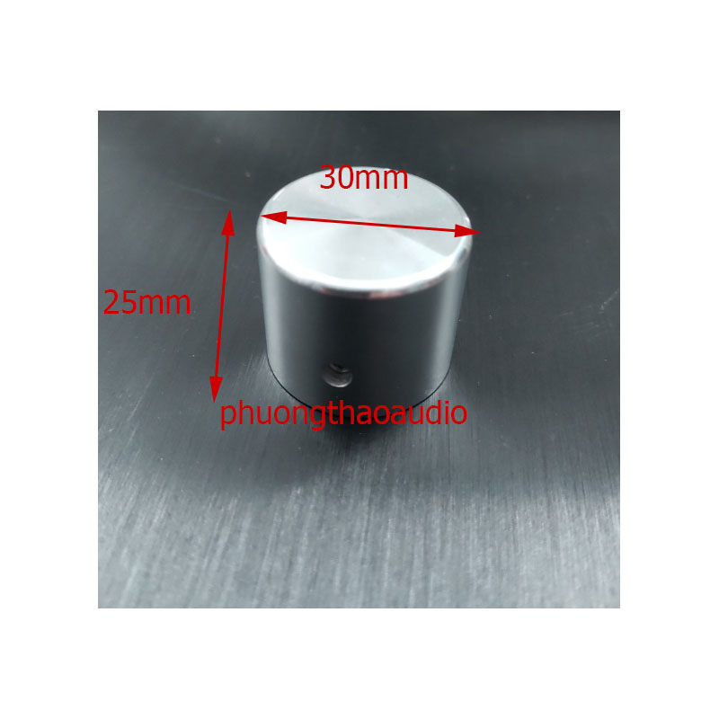 Núm nhôm phay 30x25mm, núm volume nhôm phay anod